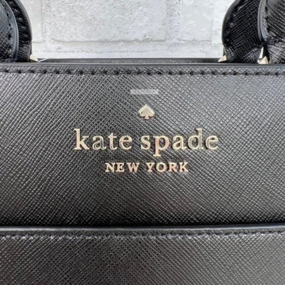 Kate Spade Staci Black Medium Satchel Crossbody - Picture 3 of 9